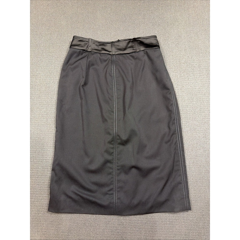 STELLA McCARTNEY Black Wool Blend Pencil Skirt Full Zipper Work 40 Size 4 US